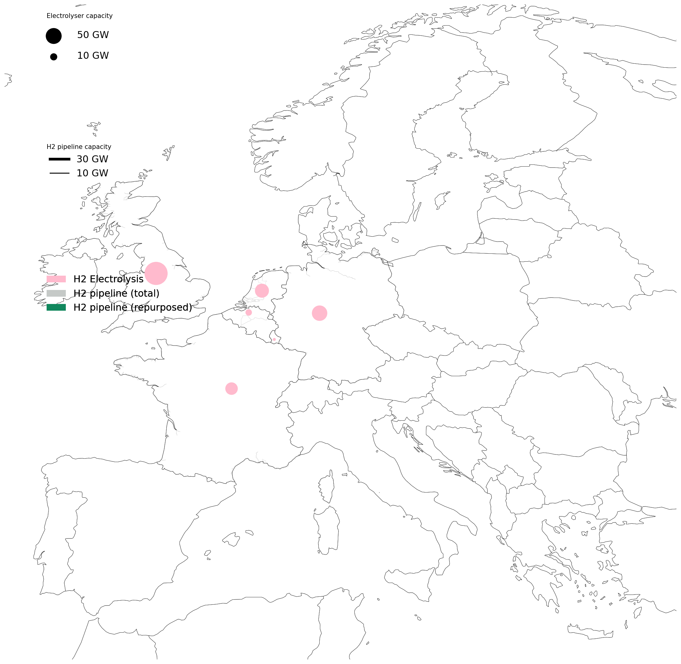 Hydrogen network 2050